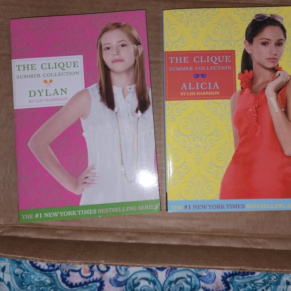 ALLOY EUC 2 BOOKS BY LISI HARRISON.  THE CLIQUE SUMMER COLLECTION